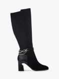 Moda in Pelle Viviena Suede Knee High Boots, Black