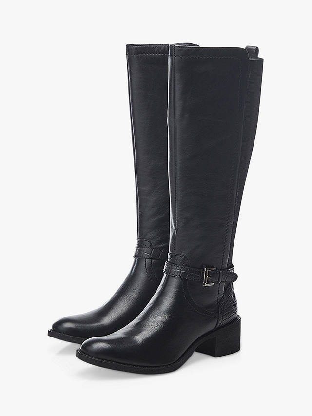 Moda in Pelle Tadelle Leather Knee High Boots, Black