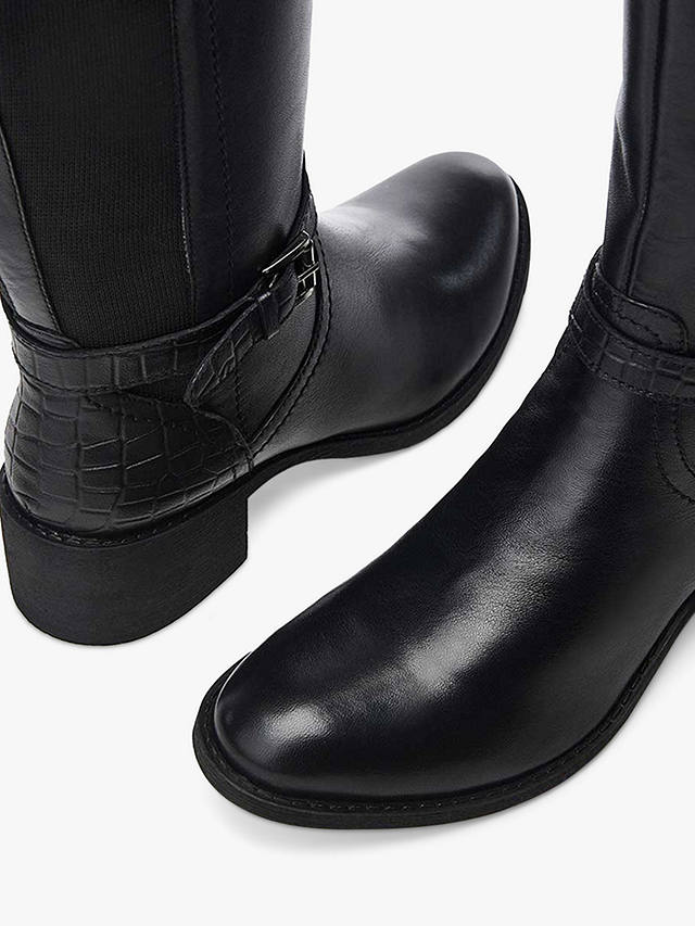 Moda in Pelle Tadelle Leather Knee High Boots, Black