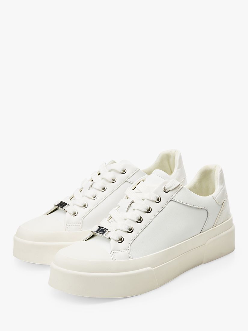 Moda in Pelle Amilyn Leather Trainers, White at John Lewis & Partners