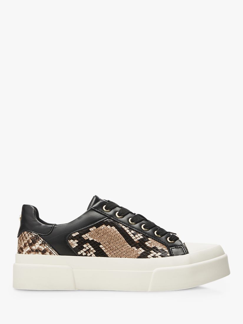 Moda in Pelle Amilyn Snake Print Chunky Trainers, Natural/Multi, 6