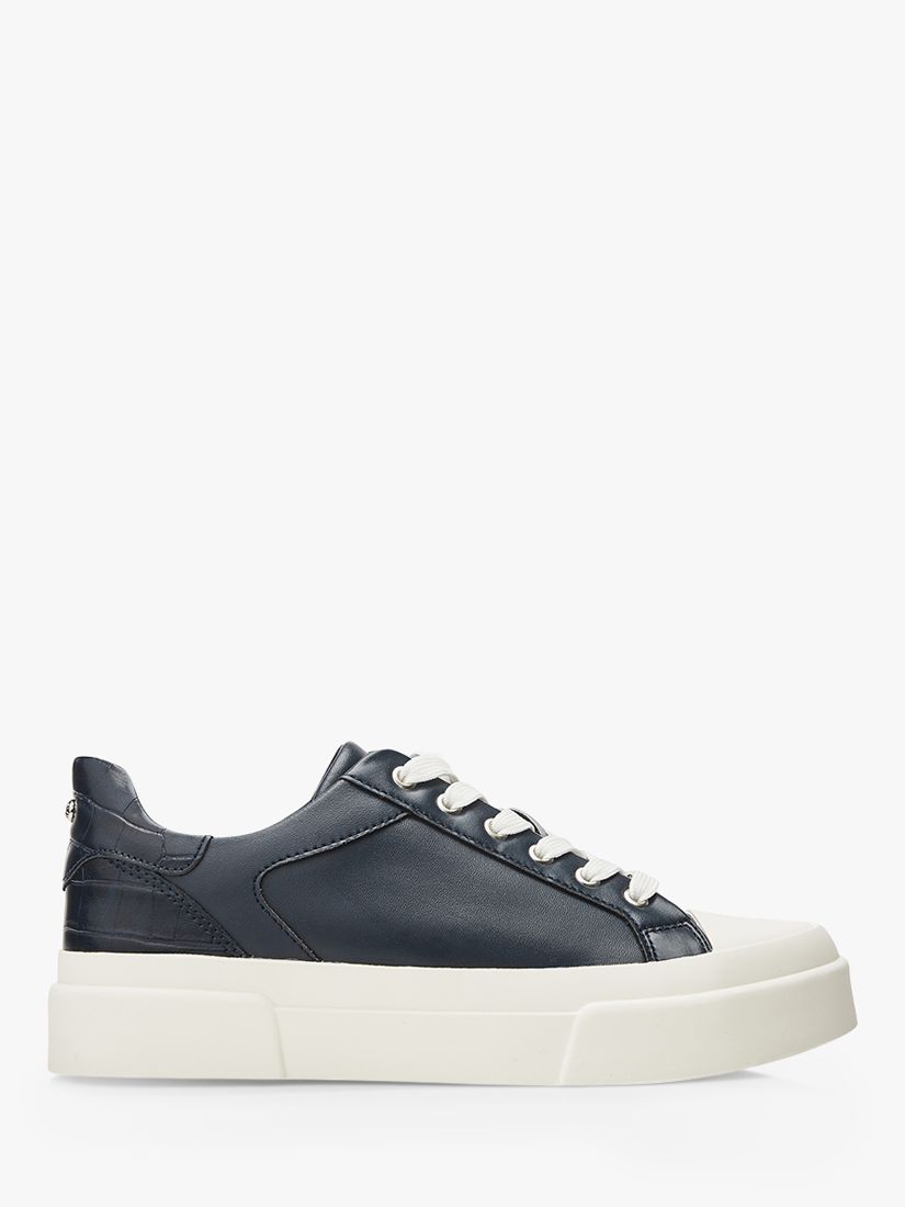 Moda in Pelle Amilyn Leather Trainers, Navy at John Lewis & Partners