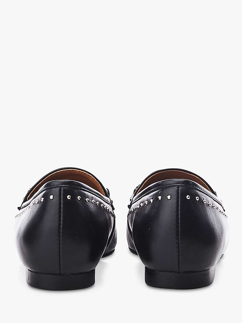 Buy Moda in Pelle Esty Stud Loafers, Black Online at johnlewis.com