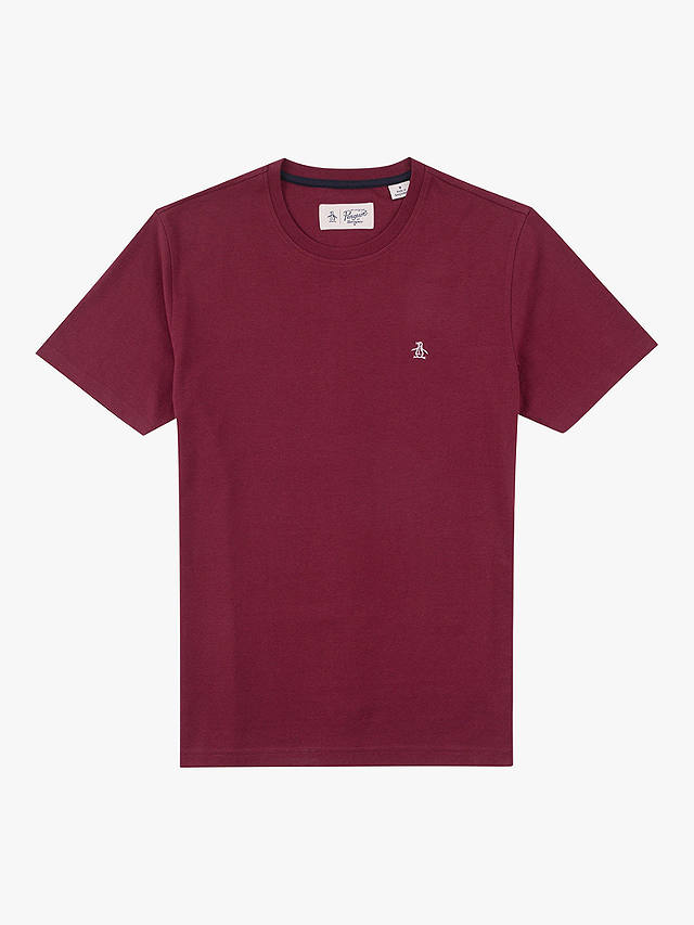 Original Penguin Pin Point Embroidery T-Shirt, Tawny Port