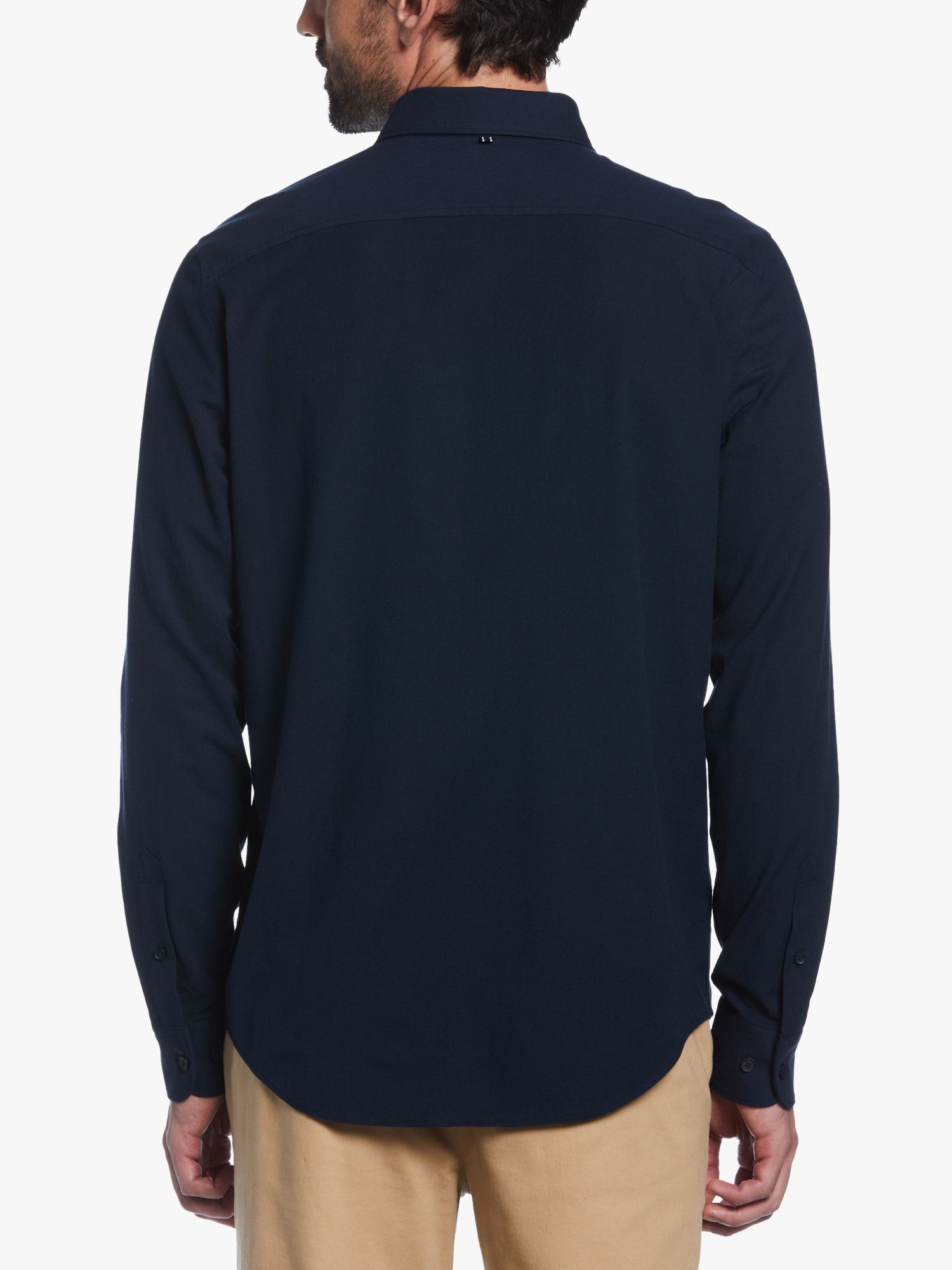 Original Penguin Oxford Long Sleeve Shirt, Dark Sapphire, XXL