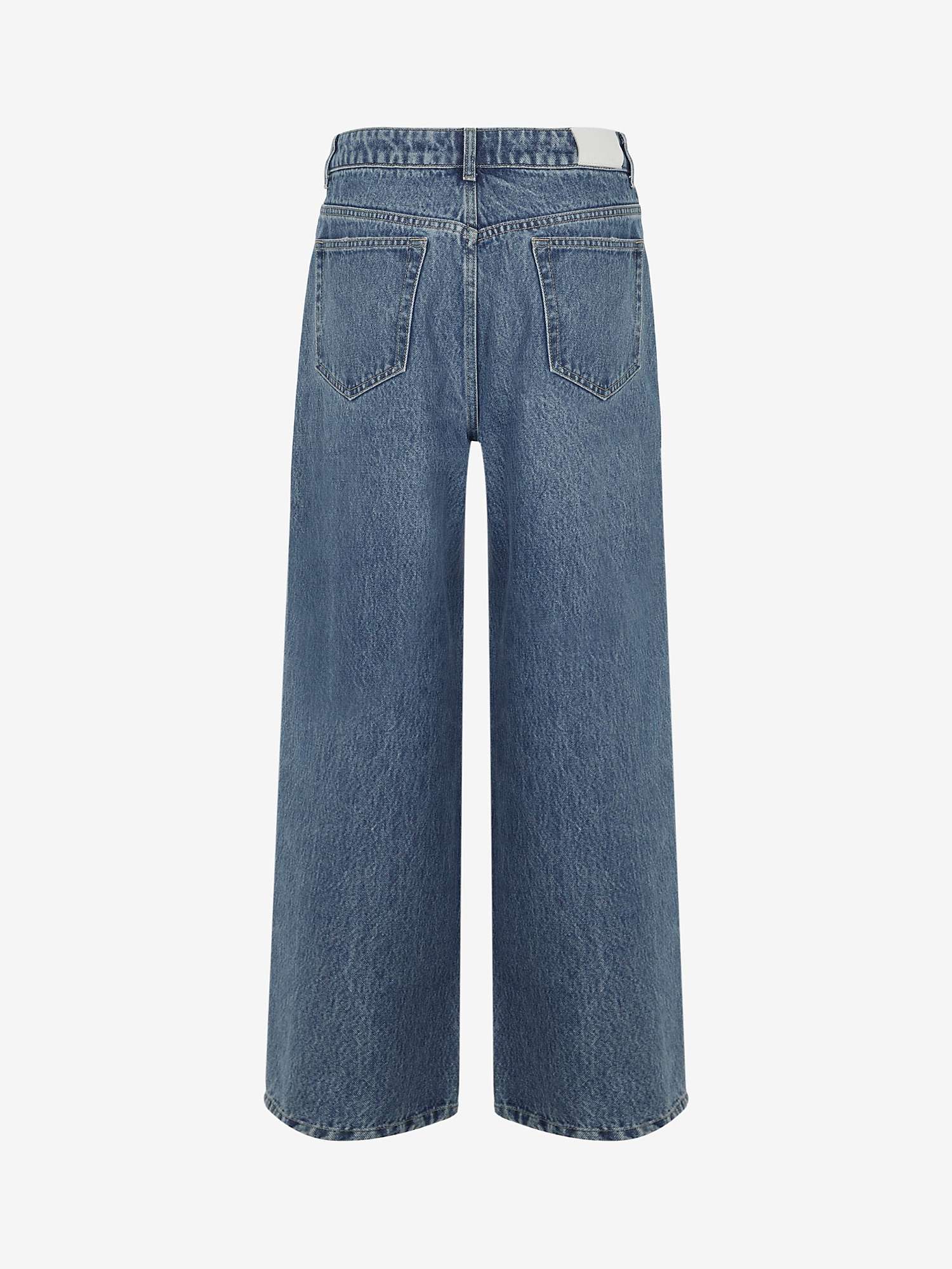 Buy Mint Velvet Easy Barrel Jeans, Mid Indigo Online at johnlewis.com
