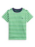 Ralph Lauren Kids' Cotton Stripe Logo Pocket Short Sleeve T-Shirt