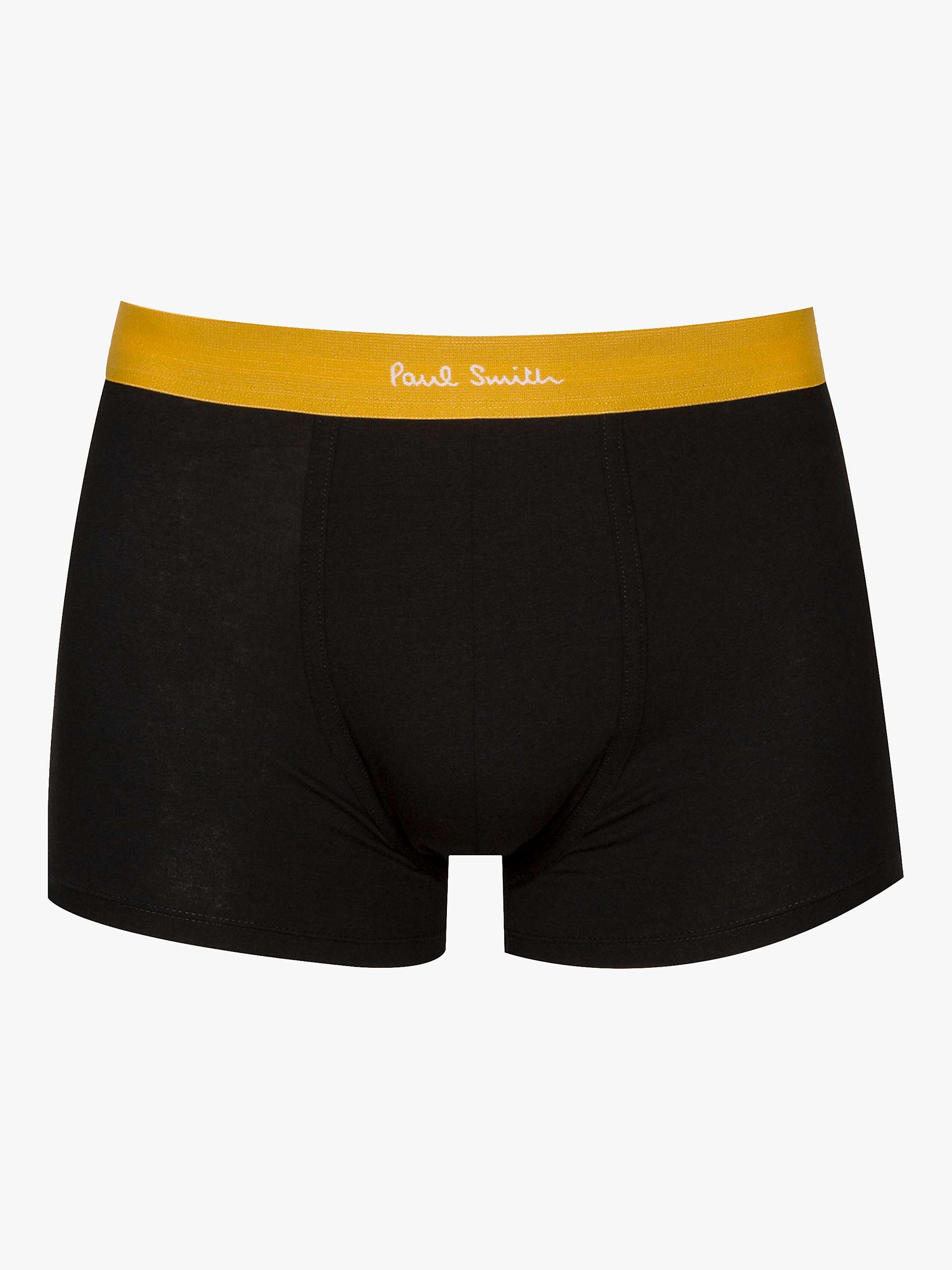 Buy Paul Smith Artist Stripe Organic Cotton Blend Trunks, Pack of 3, Black/Multi Online at johnlewis.com