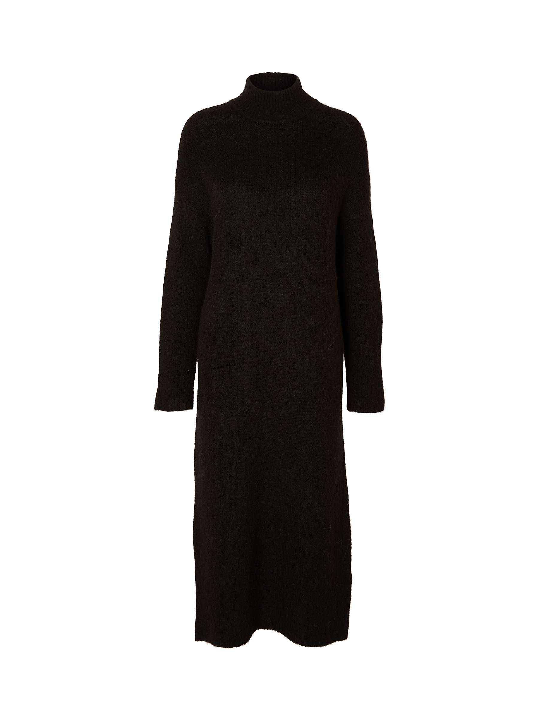 Buy SELECTED FEMME Wool Blend High Neck Midi Jumper Dress Online at johnlewis.com