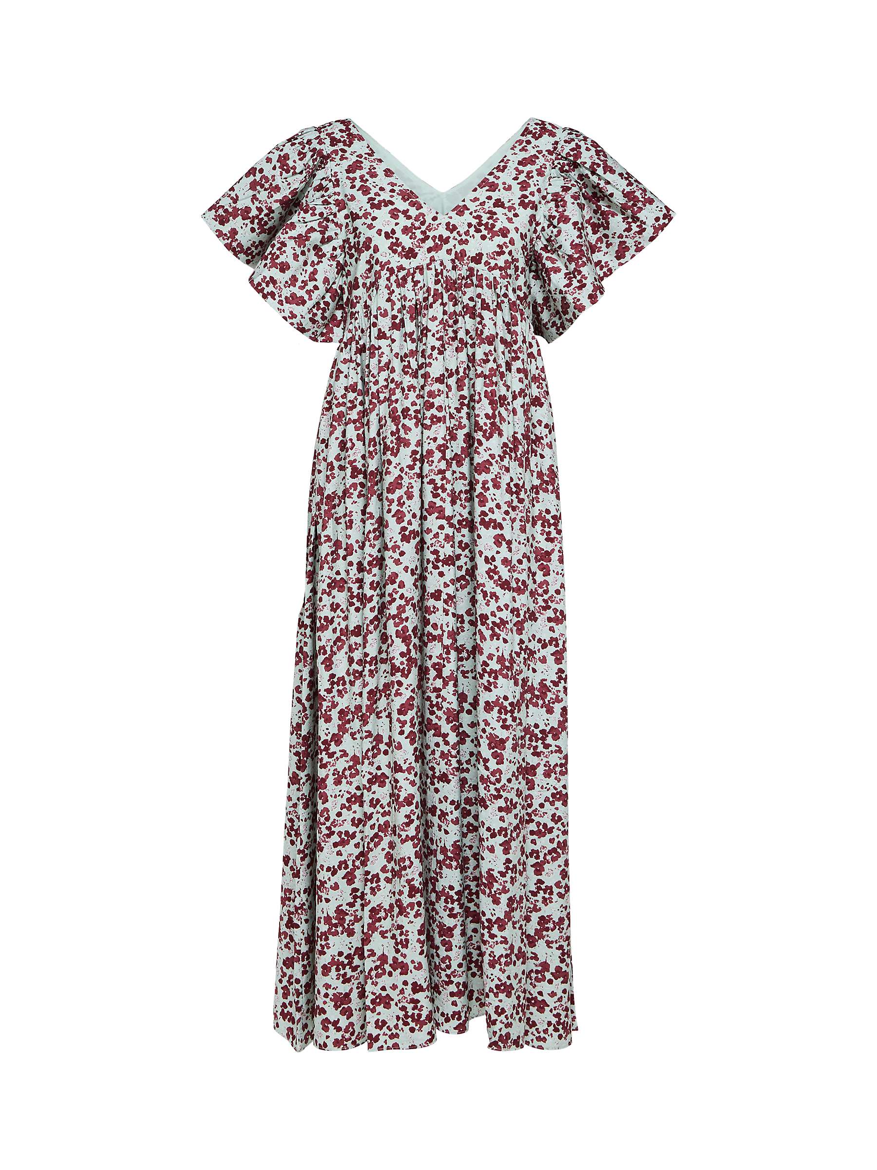 Buy SELECTED FEMME Aqua Foam Floral Maxi Dress, Multi Online at johnlewis.com