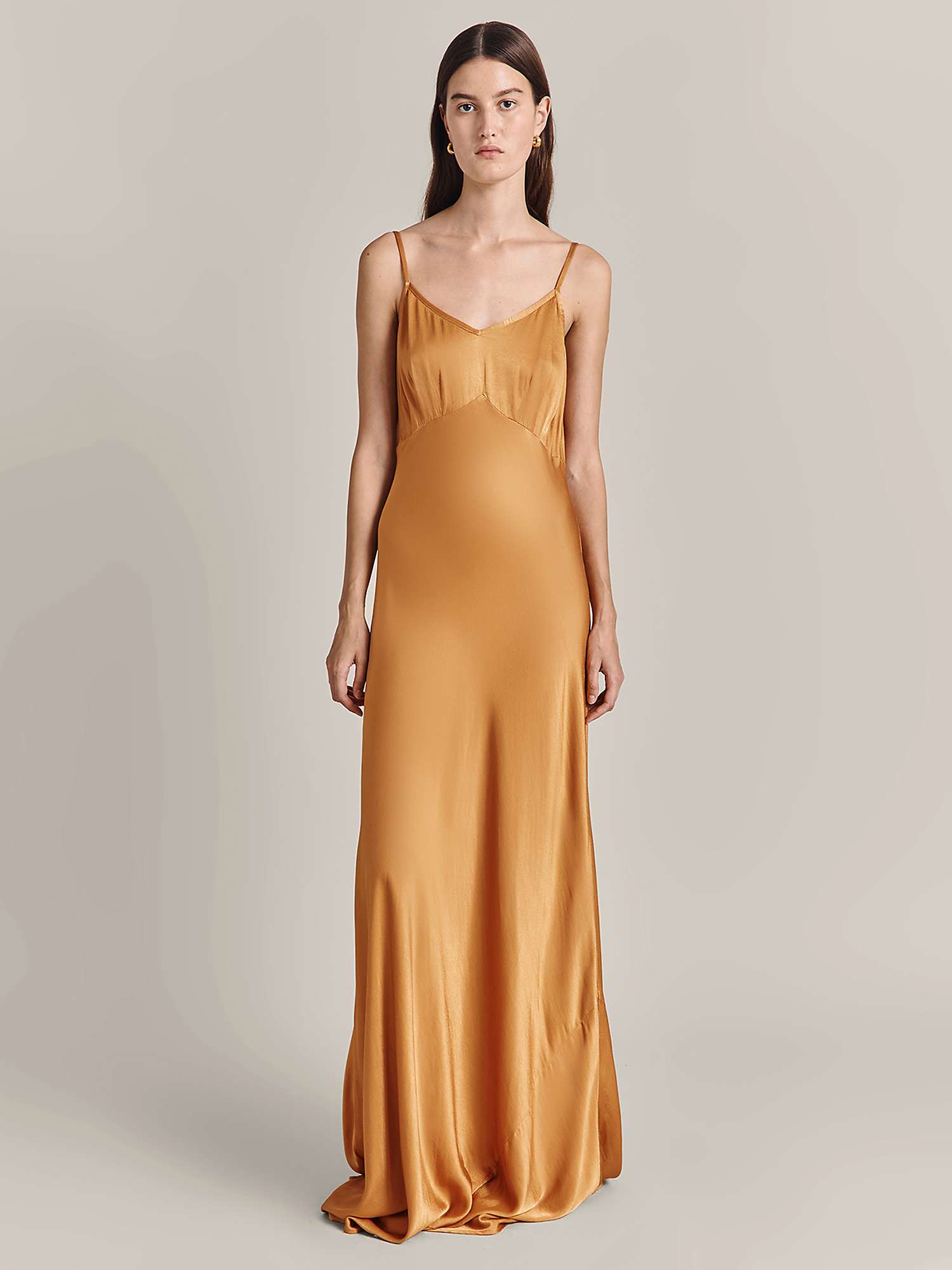 Buy Ghost Winnie Slip Satin Maxi Dress Online at johnlewis.com