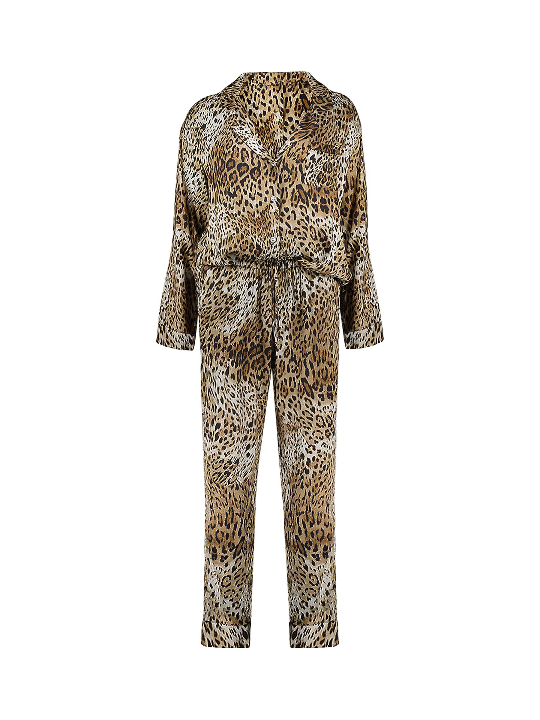 Buy Baukjen Mia Ecovero Leopard Print Pyjama Set, Natural Leopard Online at johnlewis.com