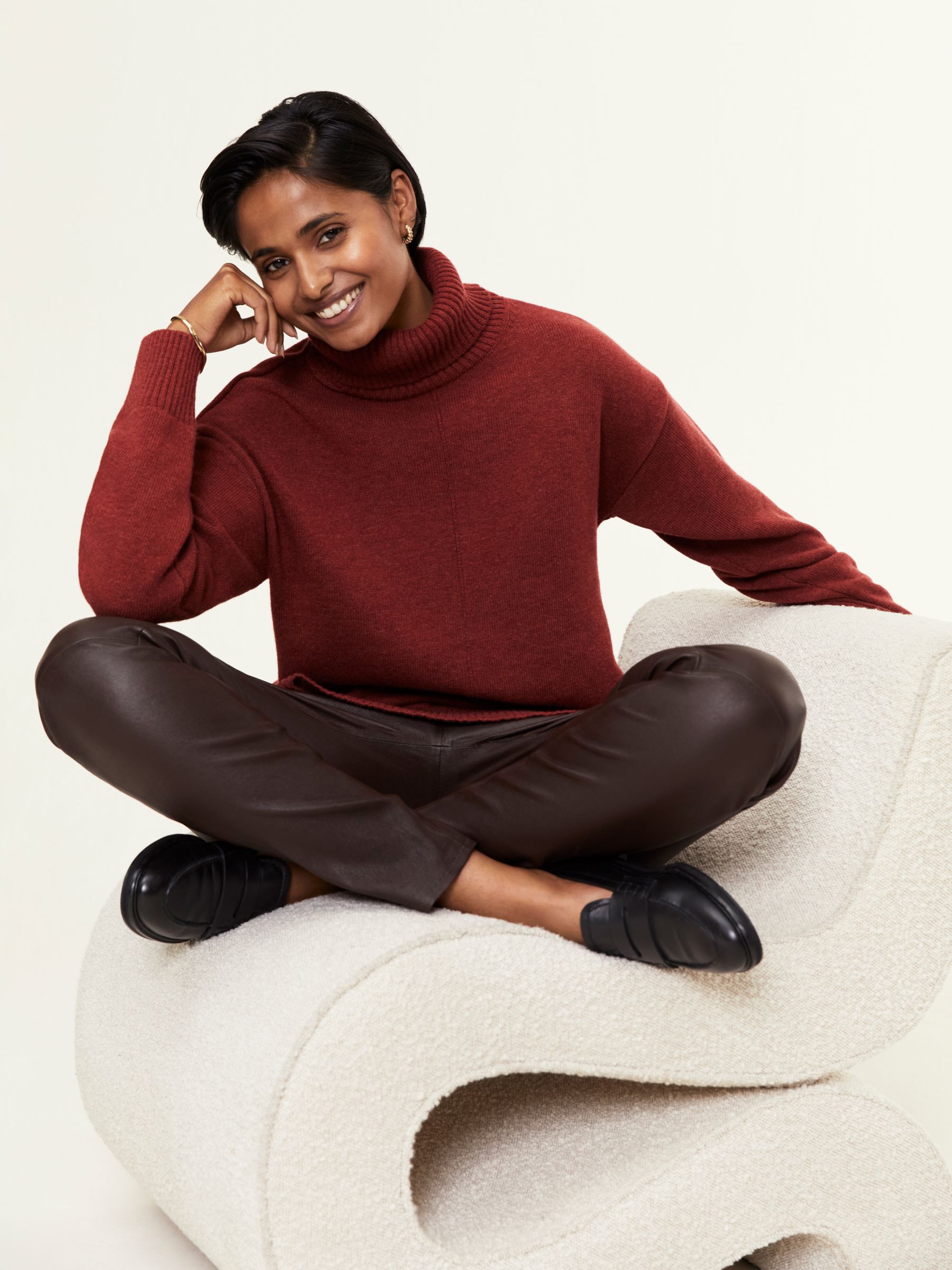 Buy Baukjen Asher Longline Wool Blend Jumper Online at johnlewis.com