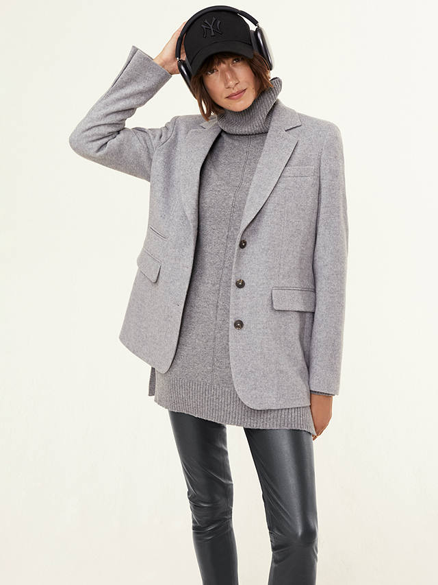 Baukjen Gaya Wool Blend Blazer, Grey