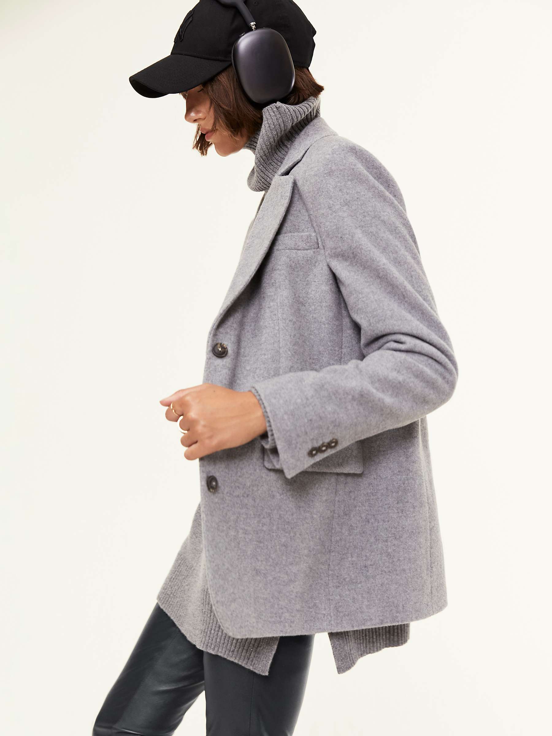 Buy Baukjen Gaya Wool Blend Blazer, Grey Online at johnlewis.com
