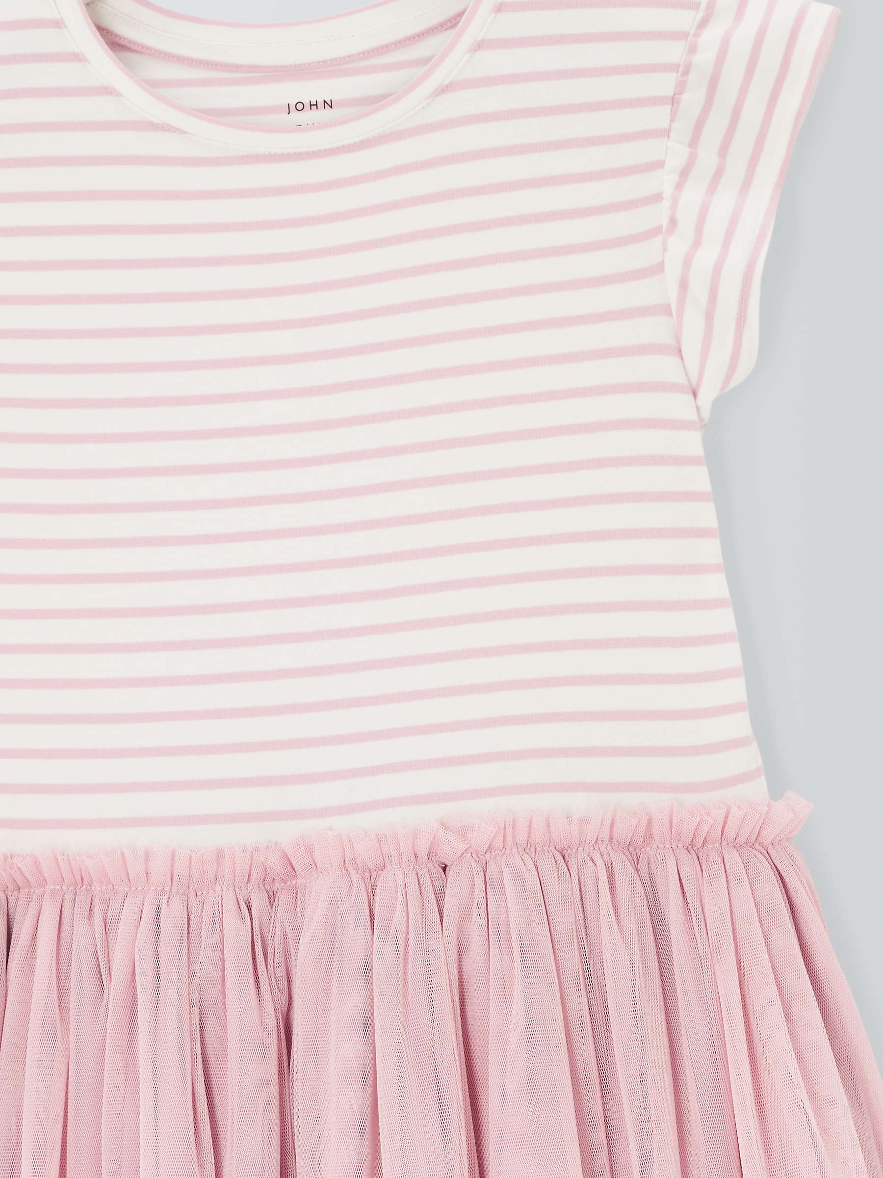 Buy John Lewis Kids' Stripe Tulle Dress, Winsome Orchid Online at johnlewis.com