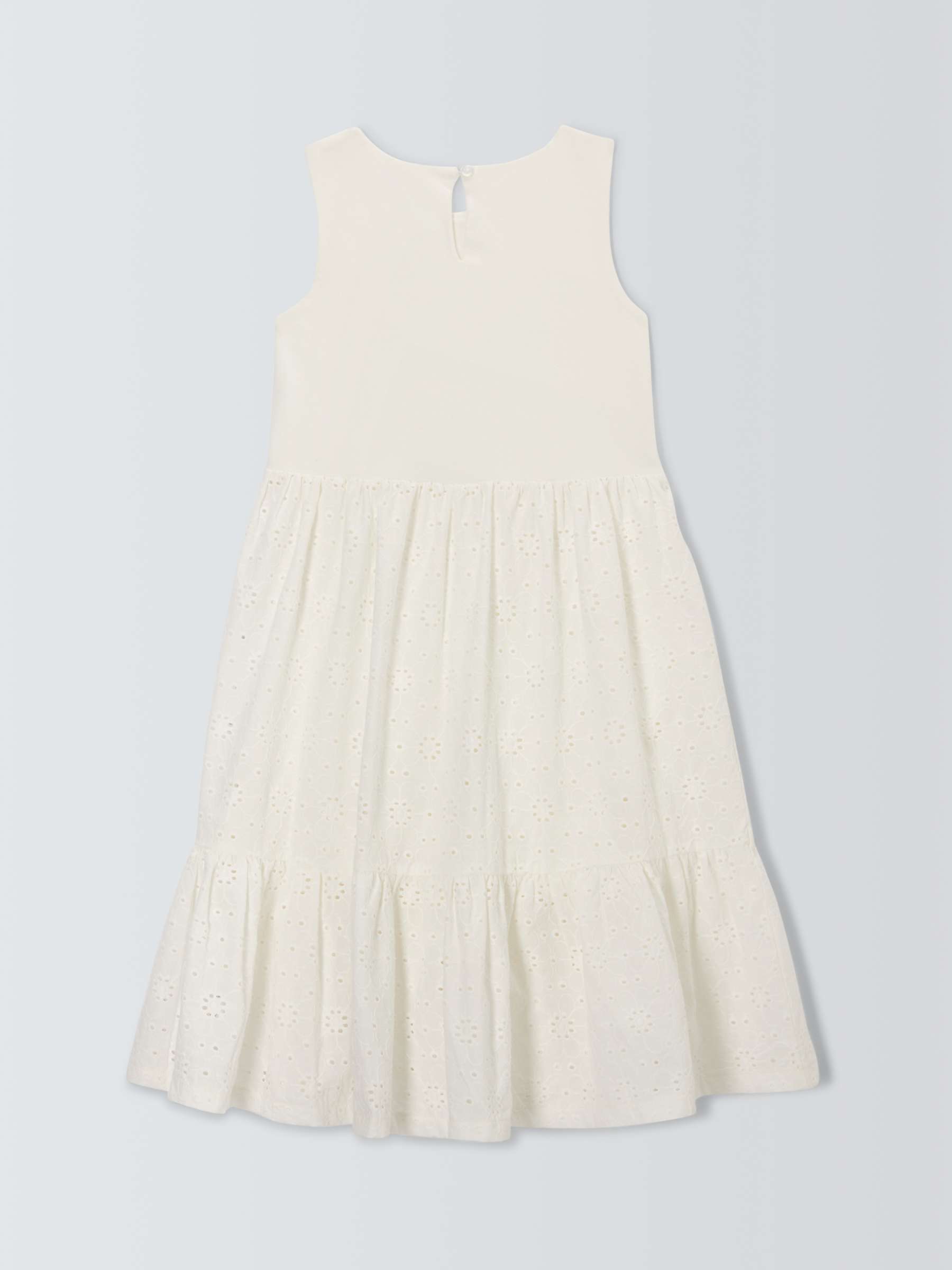 Buy John Lewis Kids' Broderie Anglaise Tiered Dress Online at johnlewis.com