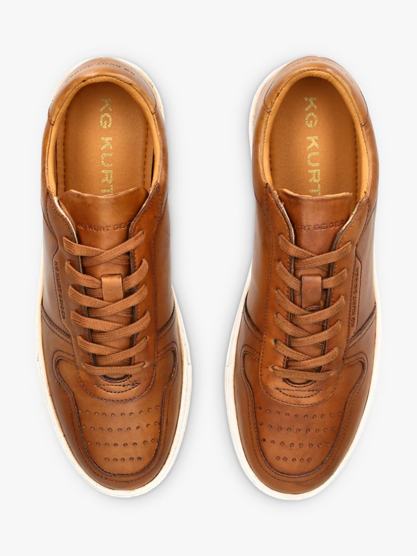 Buy KG Kurt Geiger Flash Leather Trainers Online at johnlewis.com