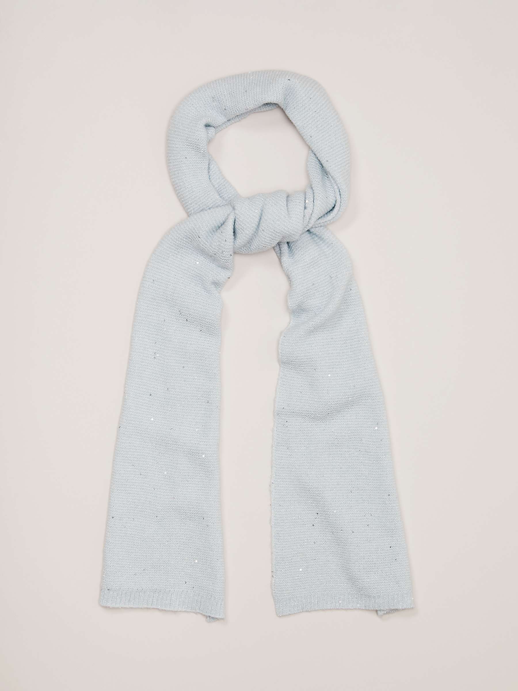 Buy Phase Eight Sequin Scarf, Blue Online at johnlewis.com