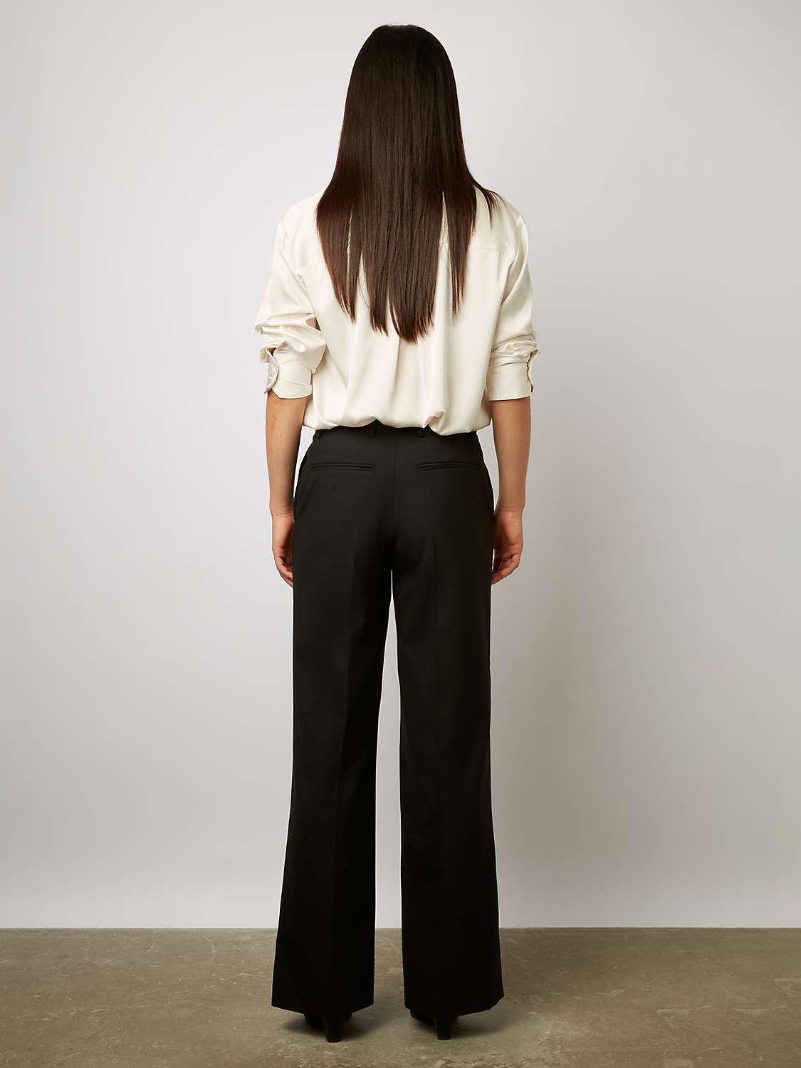 Buy Gerard Darel Dali Wool Blend Tailored Trousers, Black Online at johnlewis.com