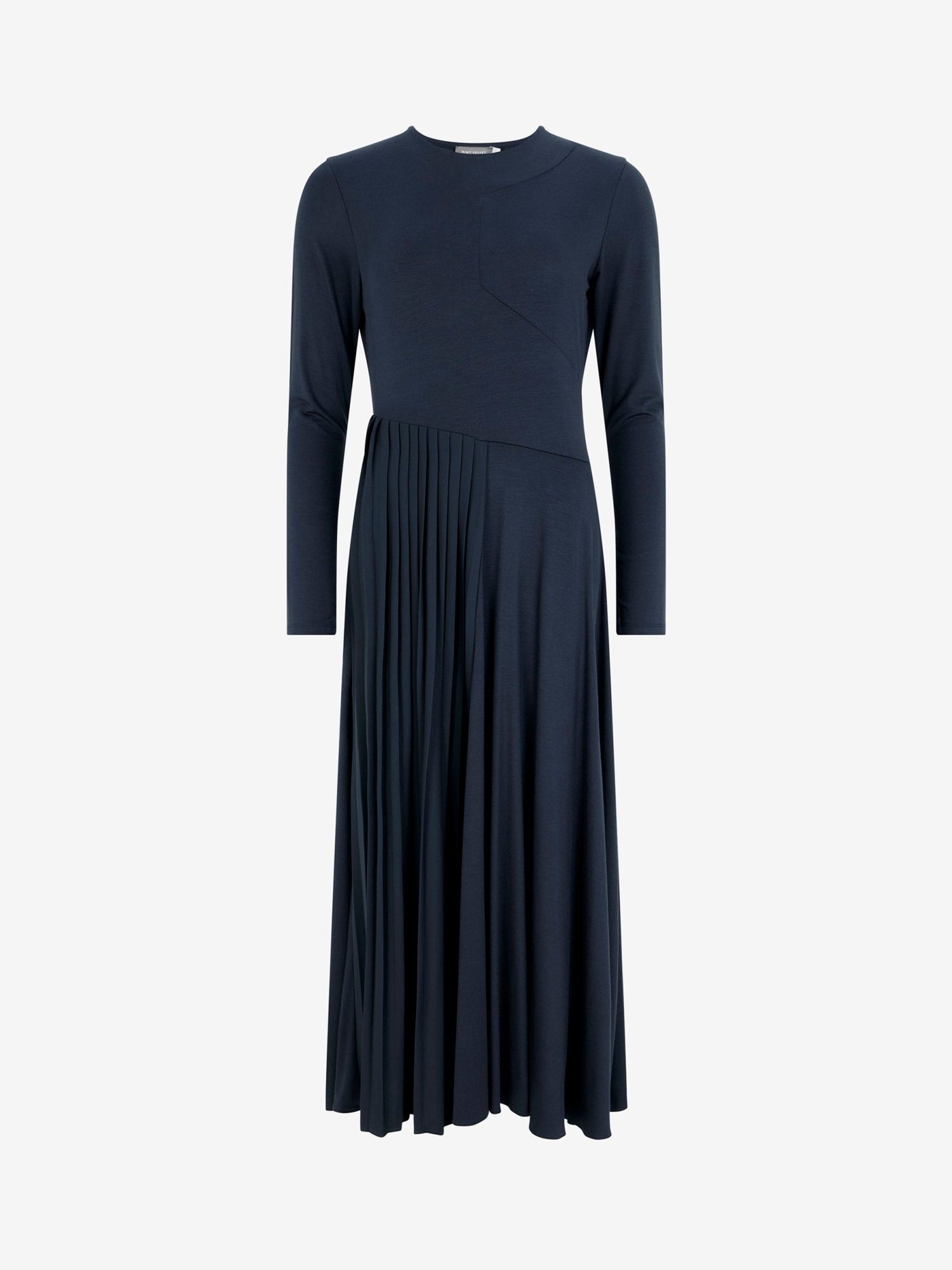 Mint Velvet Jersey Midi Dress, Dark Blue, L