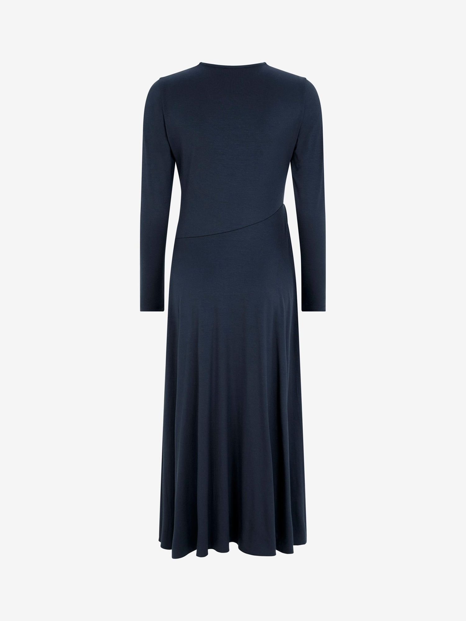 Mint Velvet Jersey Midi Dress, Dark Blue, L