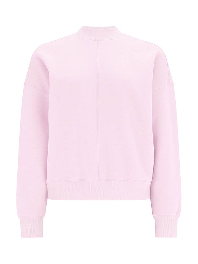 Mint Velvet Seamed Detail Sweatshirt, Pink