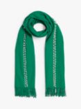 James Lakeland Pearl Detail Scarf, Green