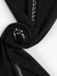 James Lakeland Pearl Detail Scarf, Black