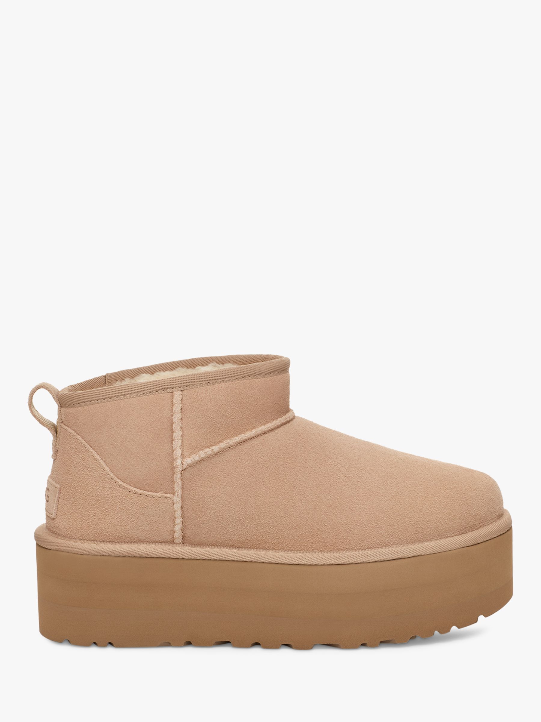 Buy UGG Classic Ultra Mini Platform Suede Boots Online at johnlewis.com