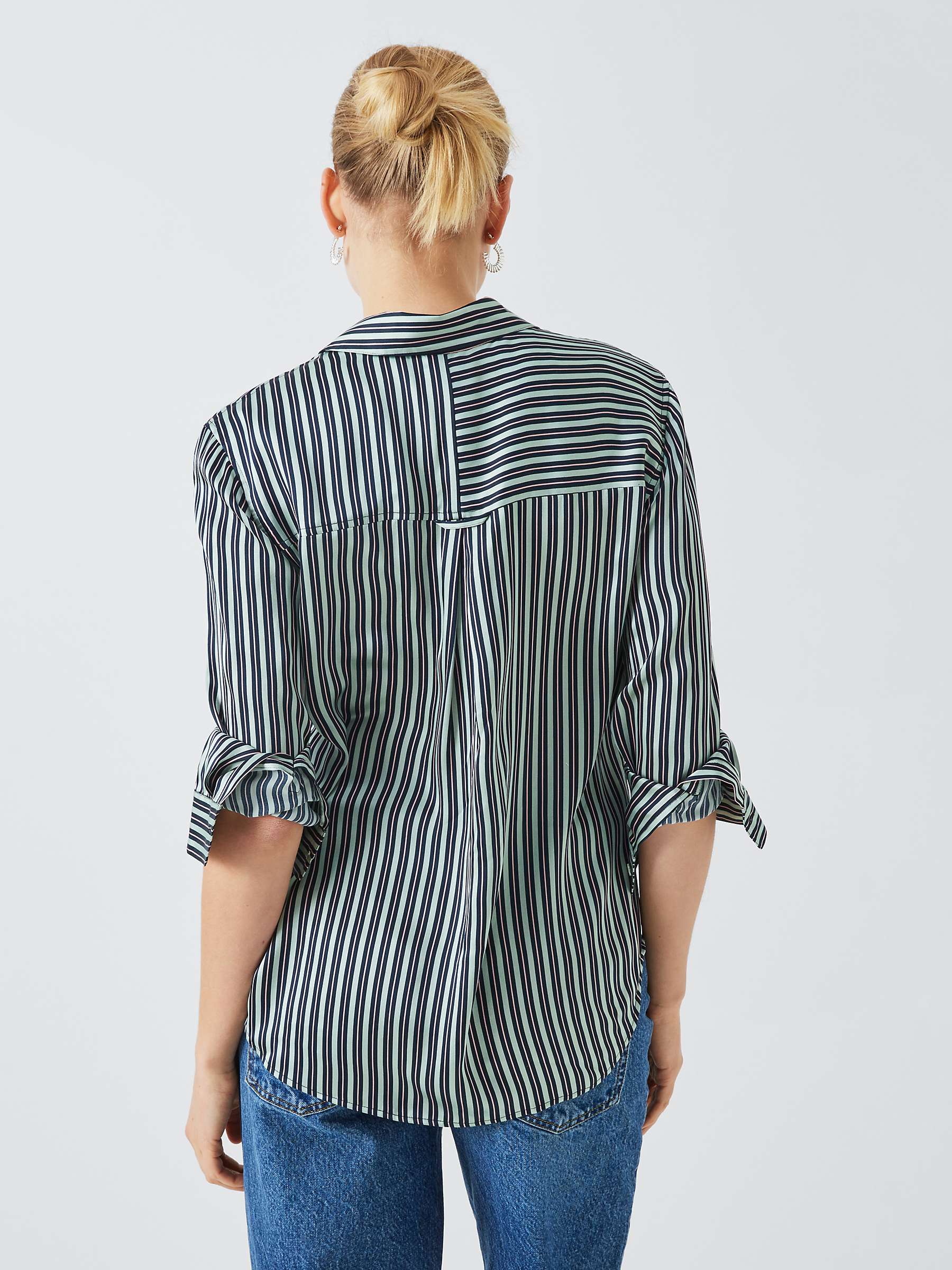Buy Rails Spencer Stripe Silk Shirt, Aspen Online at johnlewis.com