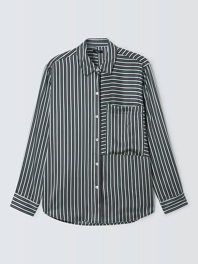 Rails Spencer Stripe Silk Shirt, Aspen