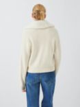 Rails Esme Faux Fur Collar Wool Blend Cardigan, Ivory