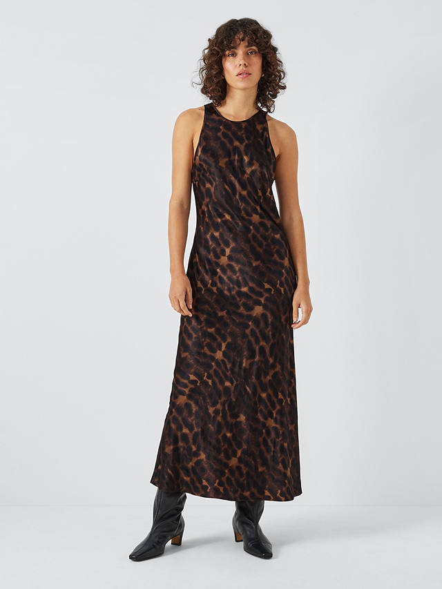 Rails Solene Leopard Print Sleeveless Midi Dress, Umber