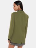 Whistles Petite Crepe Boyfriend Blazer, Khaki