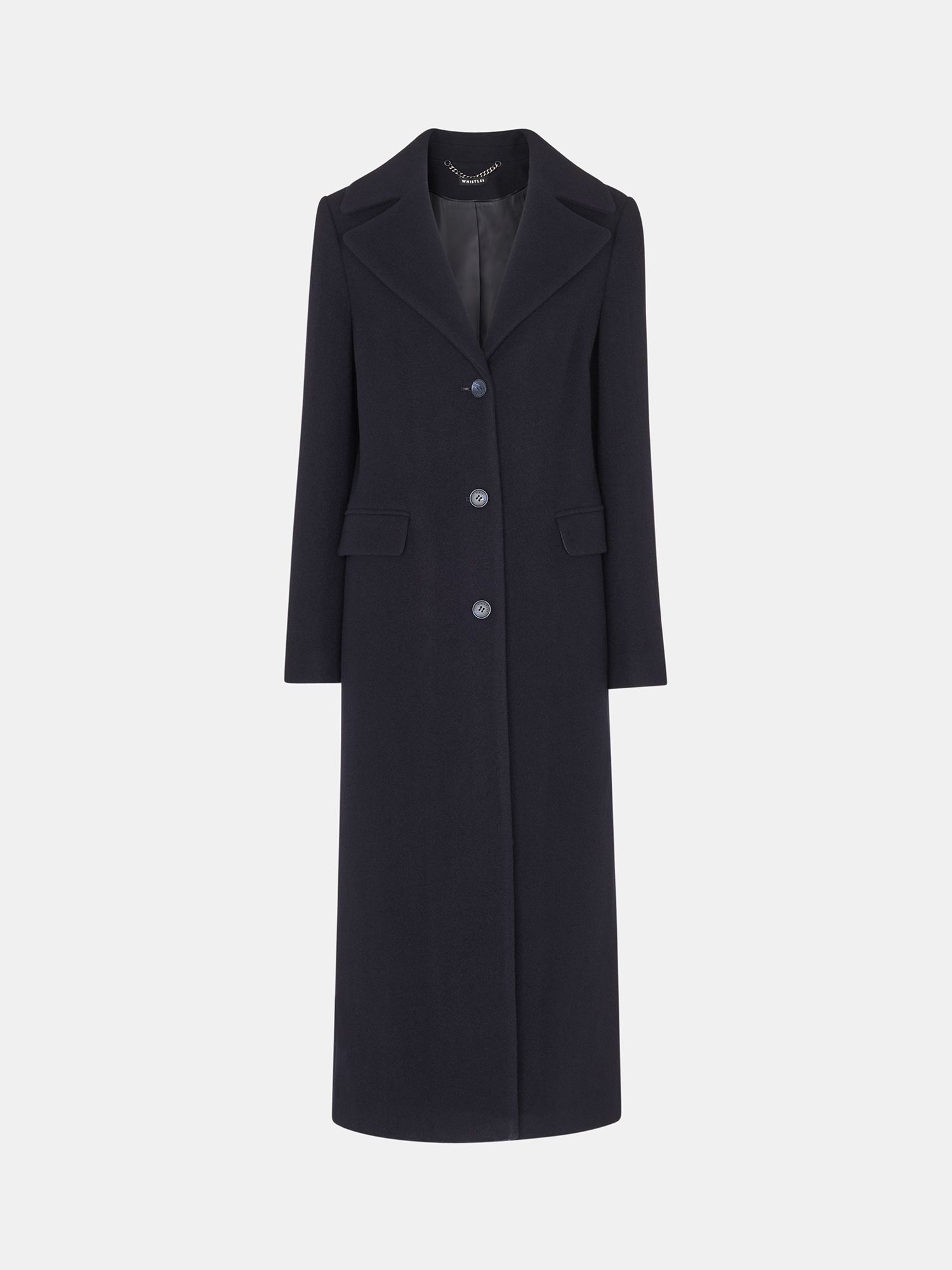 Hobbs Nell Wool Blend Maxi Coat, Black, 6