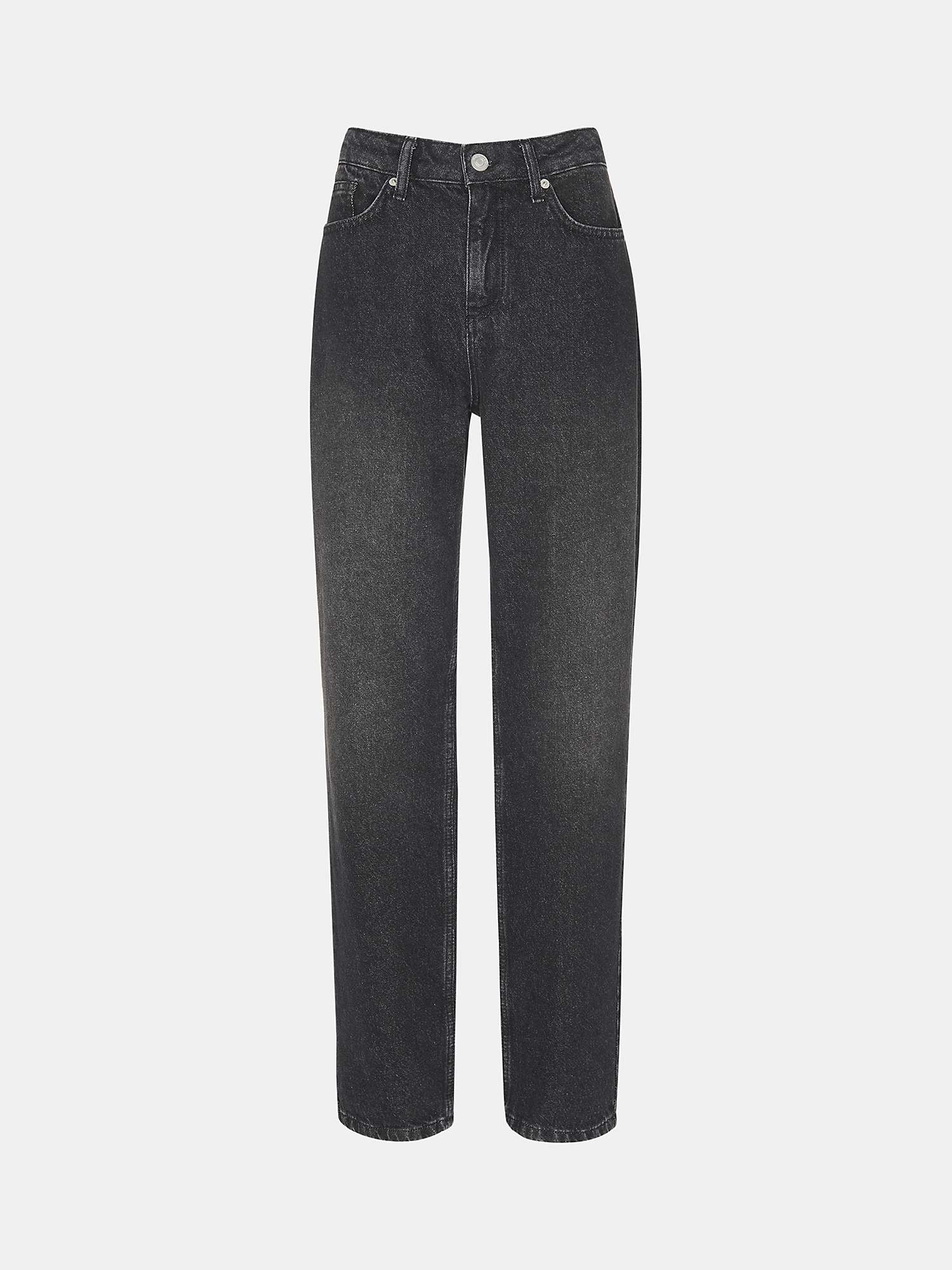 Buy Whistles Straight Leg Full Length Jeans, Washed Black Online at johnlewis.com