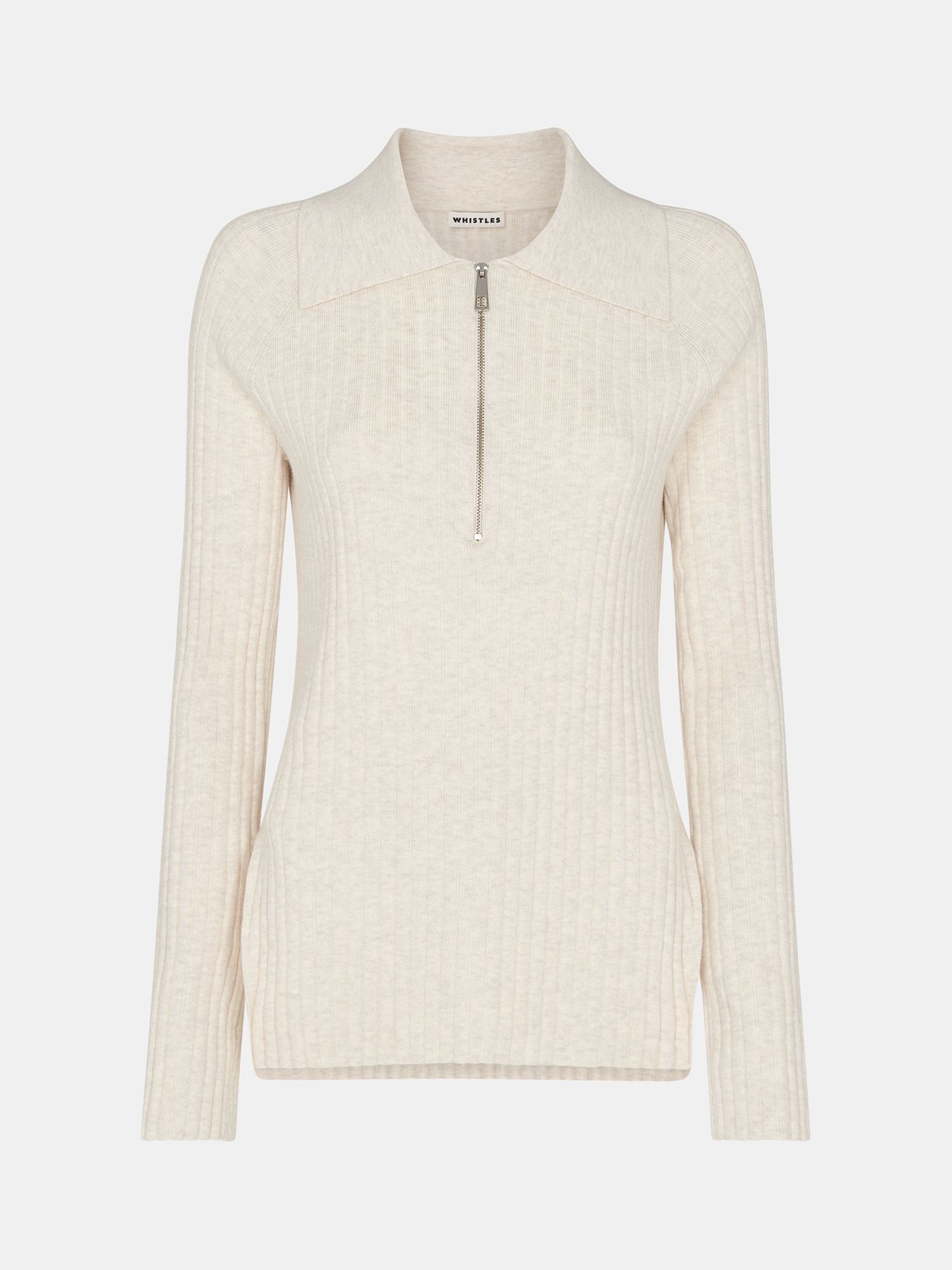 Buy Whistles Zip Polo Knit Jumper Online at johnlewis.com