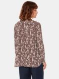 Whistles Micro Leopard Print Shirt, Brown Multi, Brown/Multi