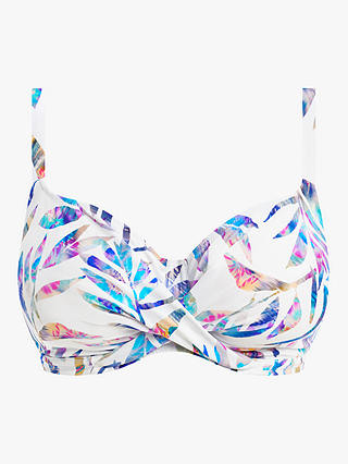 Fantasie Calypso Leaf Print Full Cup Bikini Top, Multi