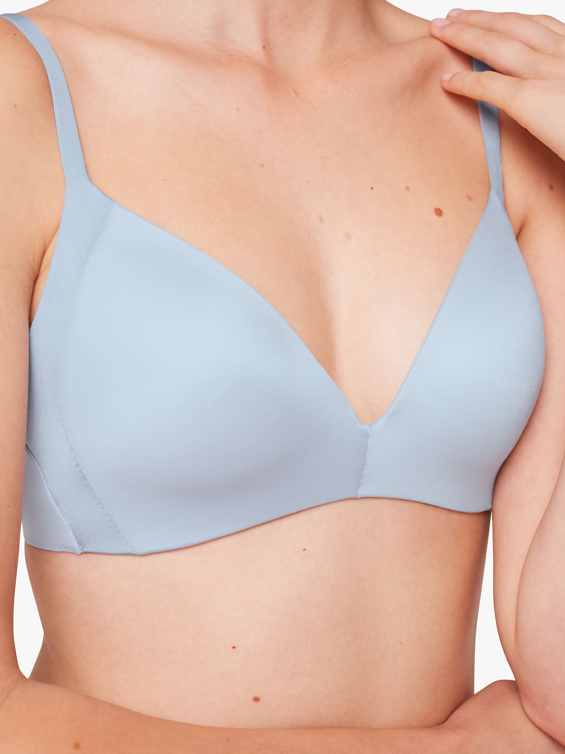 Buy Triumph Everyday Body Make-Up Soft Touch Non-Wired T-Shirt Bra, Fairy Blue Online at johnlewis.com