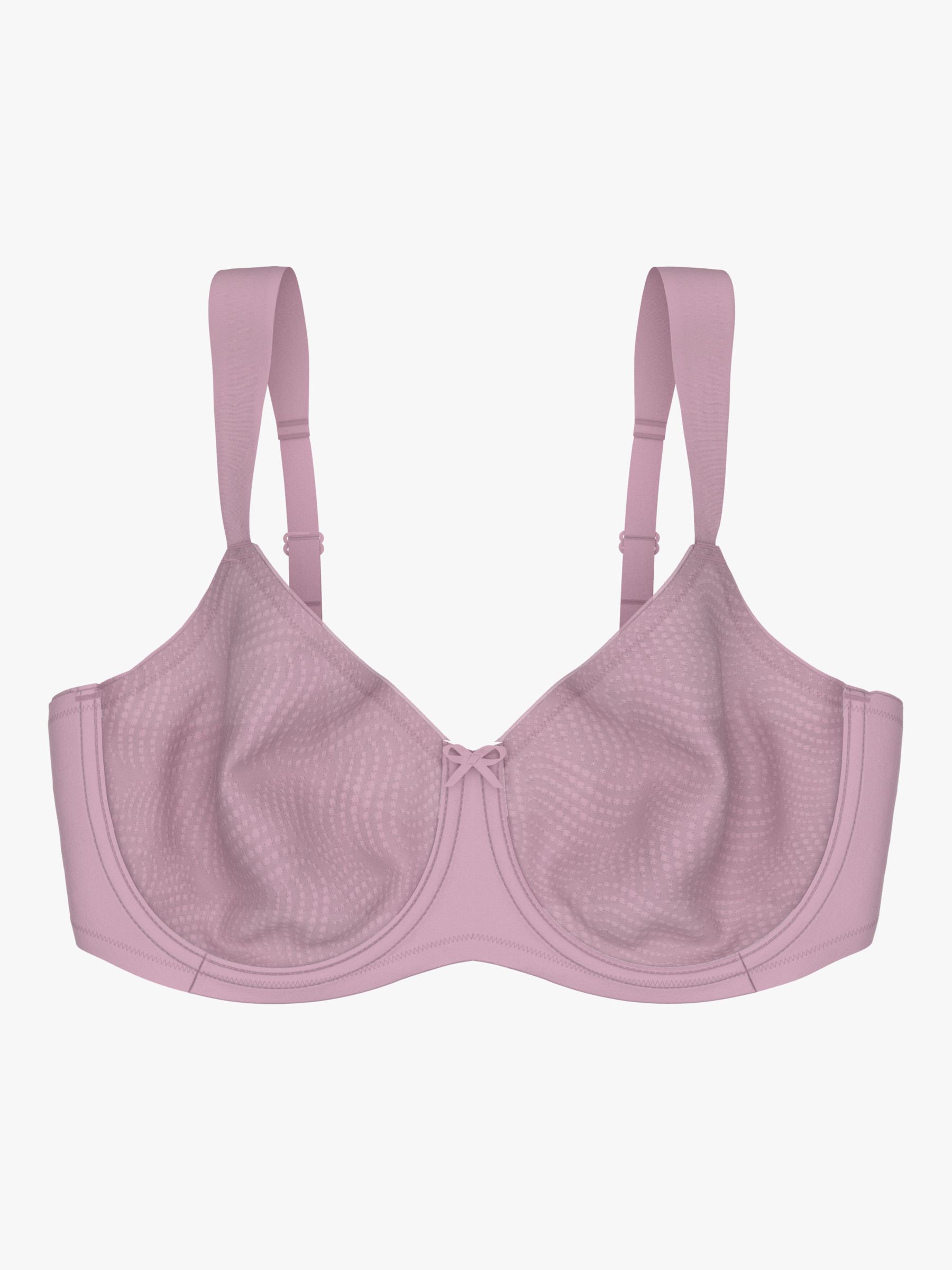 Triumph Essential Minimizer Underwired Bra, Orchid at John Lewis & Partners