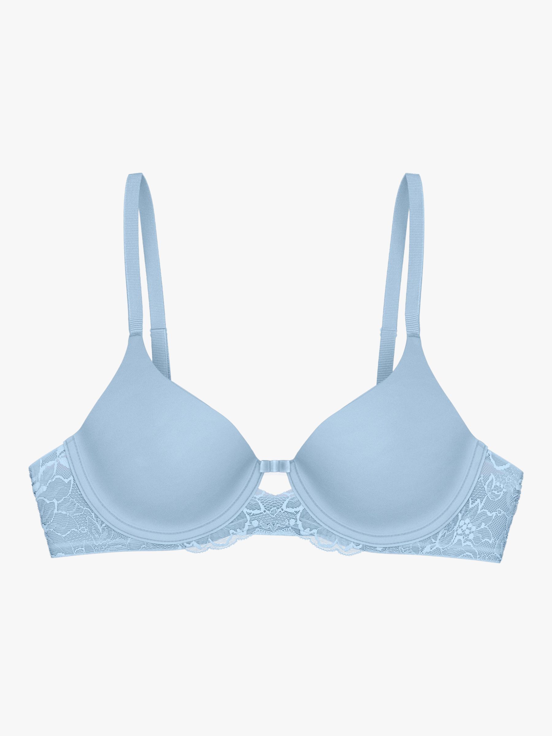 Triumph Modern Amourette Charm Bra, Blue at John Lewis & Partners