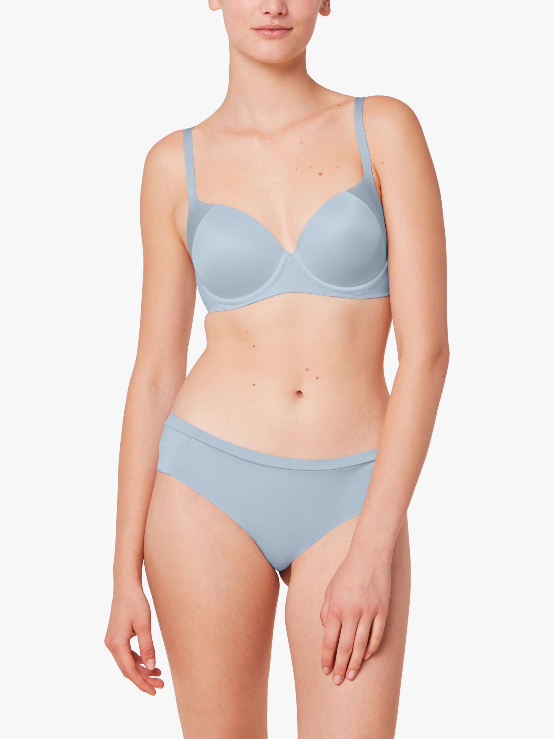 Buy Triumph Everyday Body Make-Up Soft Touch Bra, Fairy Blue Online at johnlewis.com