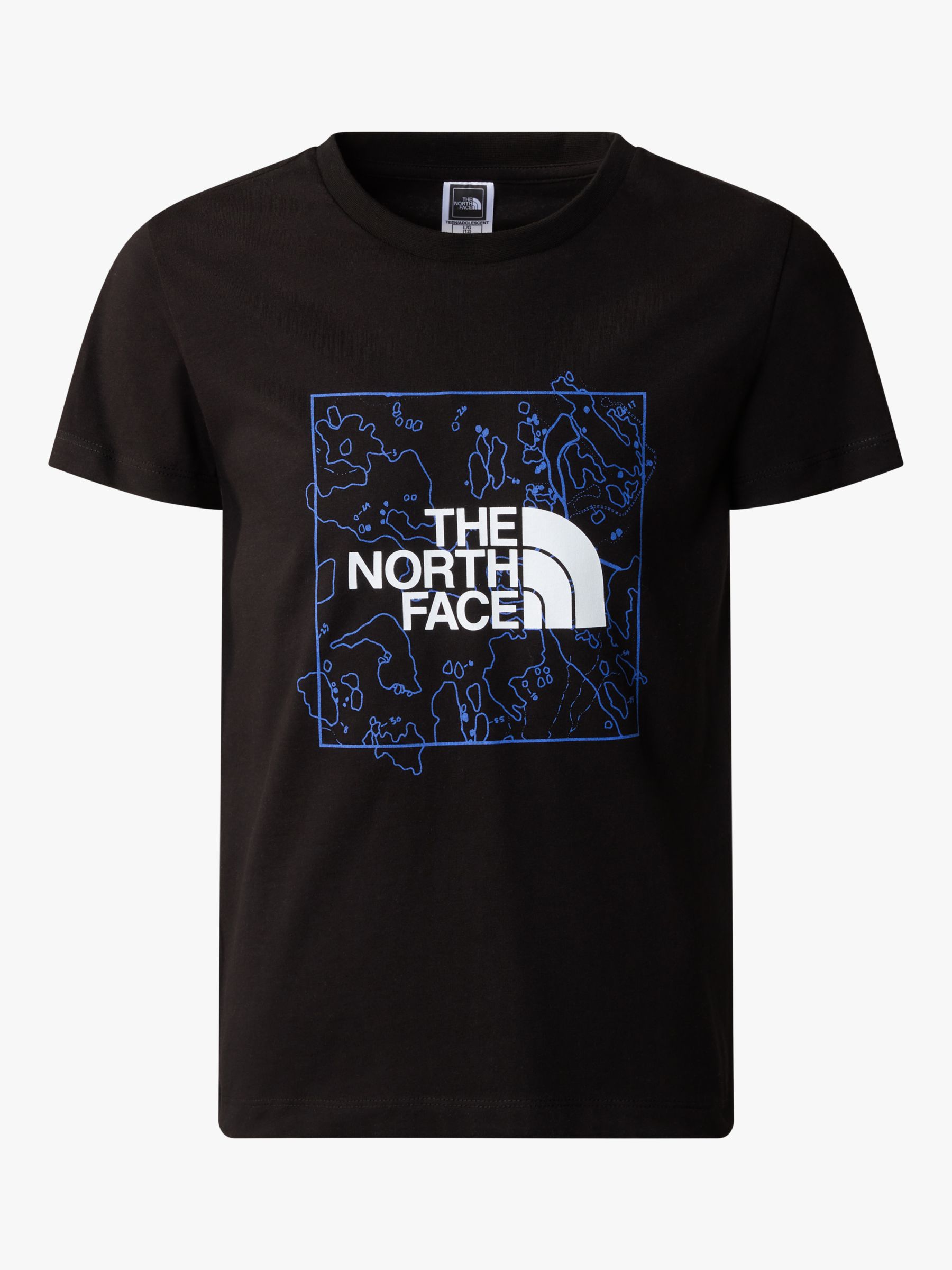 The North Face Kids' New Logo Short Sleeve T-Shirt, Black, M
