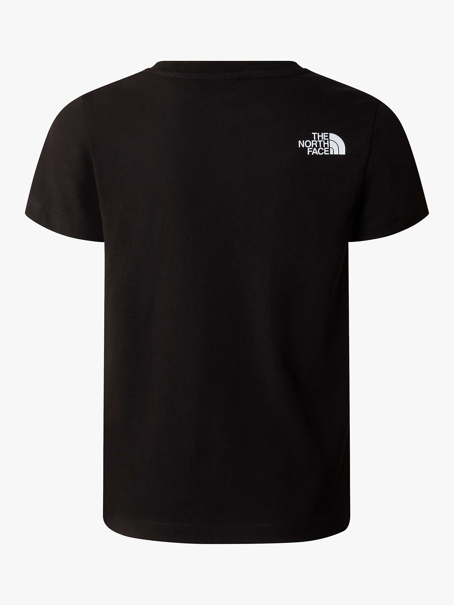 Buy The North Face Kids' New Logo Short Sleeve T-Shirt, Black Online at johnlewis.com