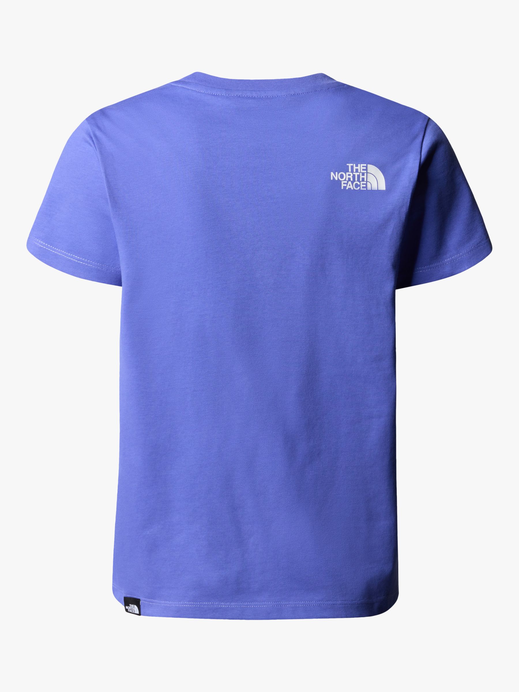 The North Face Kids' Easy Logo Short Sleeve T-Shirt, Dopamine Blue, L