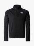The North Face Kids' Logo Never Stop 1/4 Zip Top, Black