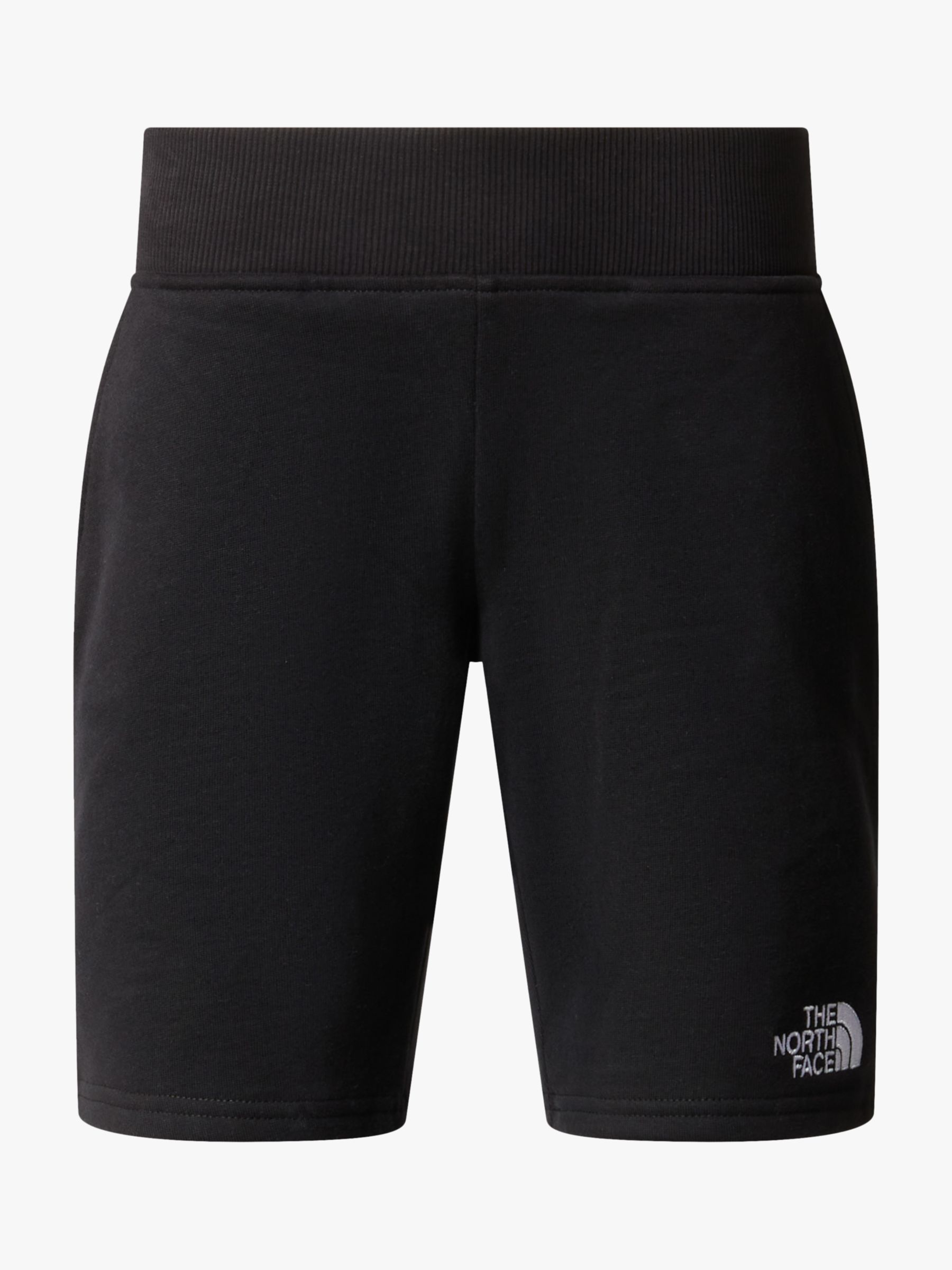 The North Face Kids' Logo Cotton Shorts, Black, M