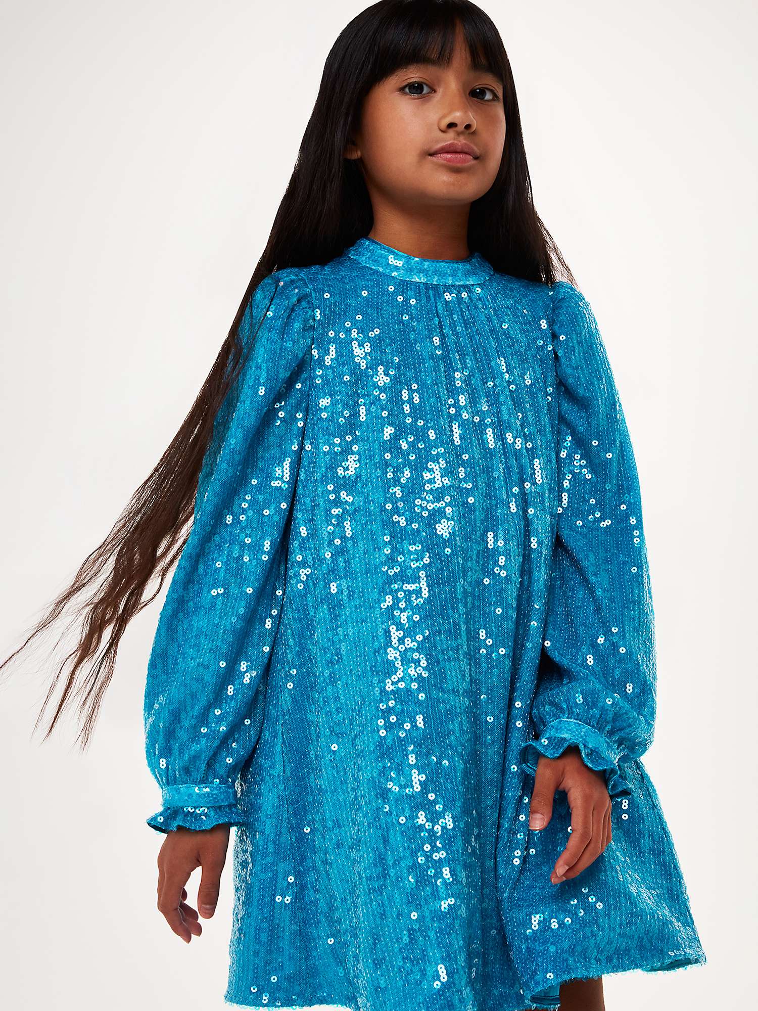 Buy Whistles Kids' Sadie Sequin Swing Dress Online at johnlewis.com
